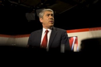 <p>Sócrtates viajou com uma comitiva de ministros e empresários</p>