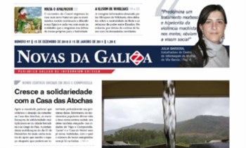 O jornal Novas da Galiza tem periodicidade mensal