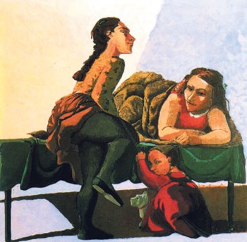 O quadro é visto como um estudo ambíguo das relações entre as mulheres
