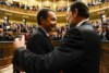 Rajoy (à direita) sucedeu a Zapatero em Dezembro