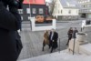 Geir Haarde à chegada ao tribunal, acompanhado da mulher