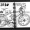 Relatório em desenho do estado de saúde da bicicleta baptizada de Zorba