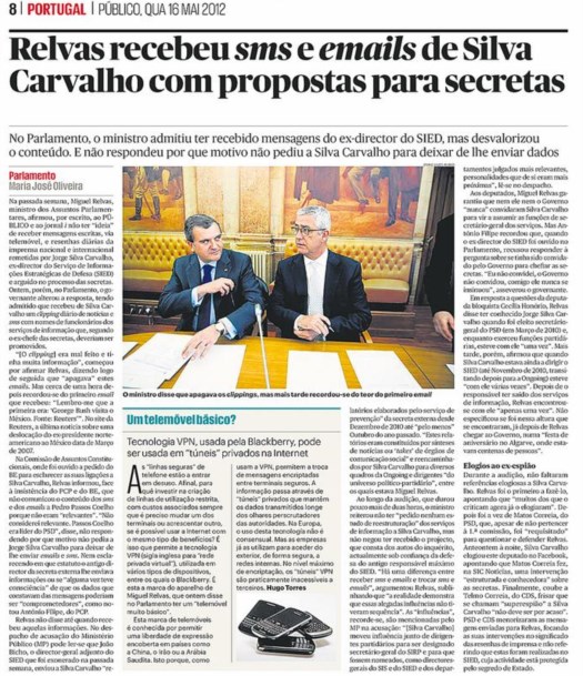 Notícia publicada na edição impressa do dia 16 de Maio Notícia publicada na edição impressa do dia 16 de Maio