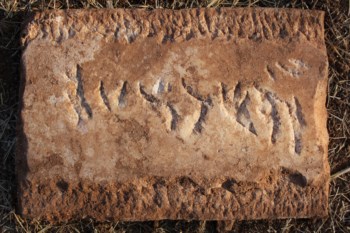 A decifração da inscrição na placa de mármore encontrada no sítio das Cortes ainda está em curso A decifração da inscrição na placa de mármore encontrada no sítio das Cortes ainda está em curso