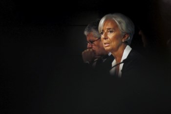 <p>O FMI, liderado por Christine Lagarde, revela preocupação com o que se passa na zona euro</p>