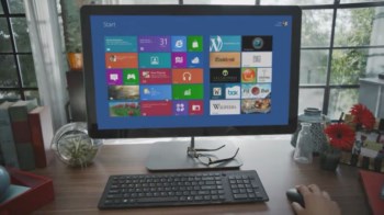 Uma das imagens do vídeo de promoção do Windows 8