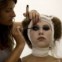 A maquilhagem foi assegurada pela equipa da make-up artist Antónia Rosa que apostou num visual dramático