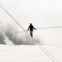 Suíça, Alpes, 26.08.2011 | O acrobata suíço Freddy Nock em equilíbrio gelado numa corda no  Jungfraujoch (3454m), nos Alpes do cantão de Berna. 