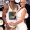O rapper Whiz Khalifa e a modelo Amber Rose chegaram juntos ao evento