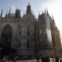Itália, Milão, 05.09.2011 | Catedral com publicidade: um anúncio da marca Burberry surgiu no Duomo, em Milão. 