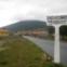 Placa da antiga linha de caminho de ferro do Sabor entre Torre de Moncorvo e Carviçais. 