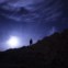 Luar numa noite estrelada e simultaneamente enevoada. Na zona rochosa do Cabo Espichel a 168m de altitude. 