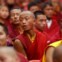 Um jovem monge numa cerimónia mundial em Katmandu pela paz no mundo. Fevereiro, 2011.