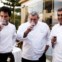 Os chefs José Avillez, Cordeiro e Albano Lourenço na prova de vinhos do International Gourmet Festival - Tribute to Claudia 2012