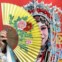 CHINA.Um fã da ópera de Pequim num festival de Primavera que celebra o Ano Novo Chinês, no parque de Lianhuahu  