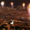 PORTUGAL, Madeira. 01.012.2012. Espectáculo pirotécnico sobre o Funchal nos primeiros minutos do ano. 
