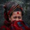 NEPAL. 23.01.2012. Um sorriso perto do templo de Pashupatinath, Katmandú. 