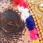 ÍNDIA, 01.02.2012. O olhar de um elefante com traje festivo para um festival anual de Kochi. 