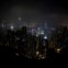 Vista nocturna a partir de Victoria Peak, do alto dos seus 552 metros, para Hong Kong. 