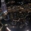 A fonte perto do Dubai Mall e Souk al Bahar, vista do piso-miradouro da torre Burj Khalifa