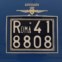 A chapa de matrícula de um Ferrari 166 de 1949