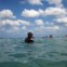 CUBA, 04.03.2012. Um rapaz nos ombros do irmão numa praia perto de Havana 