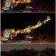 CHINA, 31.03.2012. A Grande Muralha em três momentos da Hora do Planeta: no sábado à noite, aderentes por todo o mundo apagaram as luzes por uma hora. 