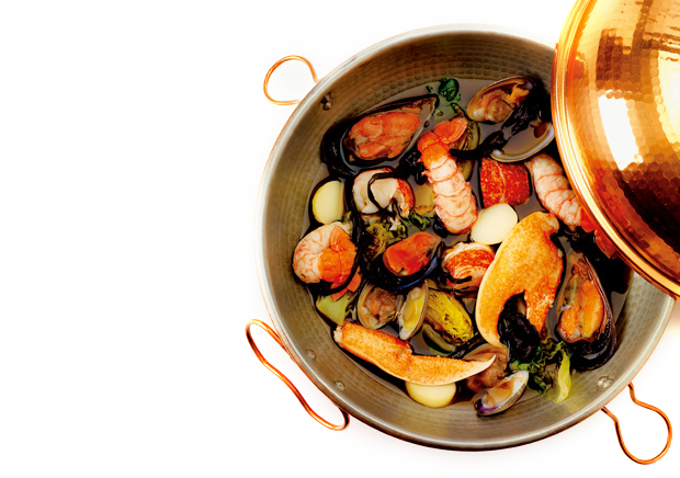 Cataplana de marisco do chef Bertílio Gomes