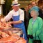 Em 2011, Isabel II no mercado inglês em Cork 