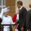 A rainha Isabel II com o presidente norte-americano  Barack Obama, em 2011