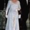 Em 2000, Isabel II chega ao banquete oferecido pelo presidente italiano Carlo Azaglio Ciampi