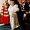 1996, a rainha Isabel II à saída do parlamento