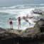 Líbano, 17.06.2012. Um grupo de rapazes mergulha no Mediterrâneo que banha a cidade costeira de Sídon