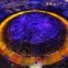 REINO UNIDO, 27.07.2012. O estádio olímpico de Londres durante a cerimónia de abertura das Olimpíadas 2012