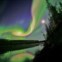 EUA, 03.09.2012. Uma aurora sobre Whitehorse, Yukon. 