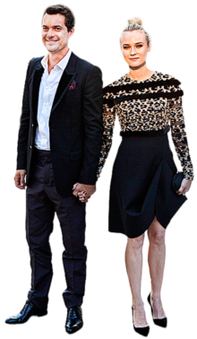 O casal Joshua Jackson e Diane Kruger pertencem à lista dos melhores vestidos do TIFF. Conseguiram estar em harmonia sem serem óbvios. Os pormenores de veludo preto na parte superior do vestido da actriz ligam com a gola do blazer do actor. Também o toque do lenço bordeaux no bolso de Joshua está de acordo com a cor de verniz de Diane. É um bom exemplo de como um casal pode pensar em conjunto no que vai vestir, sem parecer que vai entrar numa marcha.
