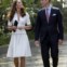 William e Kate no interior da estufa gigante Cloud Forest no Garden by the Bay, em Singapura.