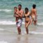 O jogador Marko Jaric e a modelo Adriana Lima, com o filho mais velho