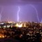 SÉRVIA, 19/09/2012. Tempestade sobre Belgrado 