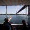 Sempre o Tejo. De cruzeiro, a passar sob a ponte 25 de Abril