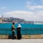 Casal de namorados junto ao Bósforo, em Istambul