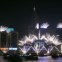 Fogo-de-artifício em Hong Kong para celebrar a chegada do novo ano