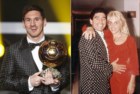 Lionel Messi nos prémios da FIFA 2012 (à esquerda) em sintonia com Maradona, retratado nos anos de 1980