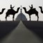 ÍNDIA, 19.01.2013. A força de defesa da fronteira nos seus camelos frente ao palácio presidencial Rashtrapati Bhavan, em Nova Deli, durante as comemorações do Dia da República Indiana 