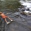 COLÔMBIA, 20.03.2013. Um banho no rio Pance, perto de Cali, 