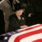 Em 2004, no funeral de Ronald Reagan.