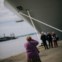 MSC Preziosa ancorado em Lisboa, a 16 de Março, prepara a partida da viagem pre-inaugural.