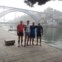 Um grupo na partida da Ribeira, Porto