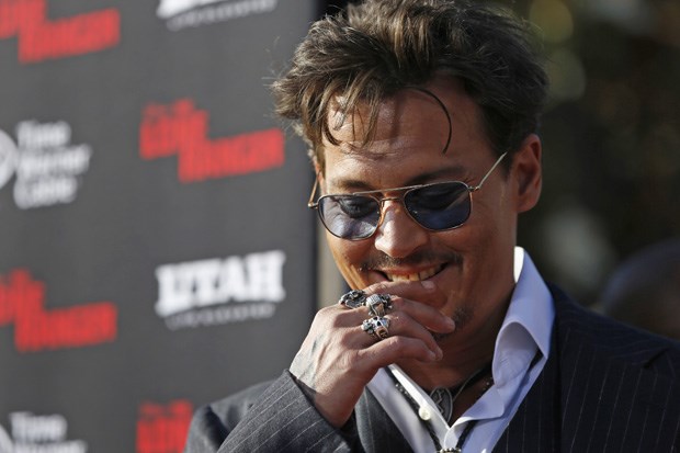 O actor na estreia mundial do filme, a 22 de Junho, no Disney California Adventure Park