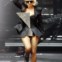 Em 2009, num concerto na Califórnia. Lady Gaga com um look muito ao estilo